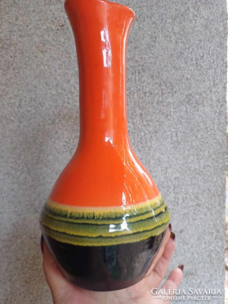 Retro iparművész kerámia váza m: 26 cm