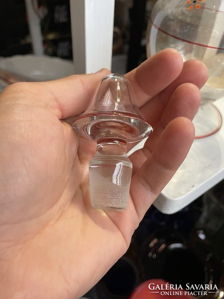 Gyönyörű üveg palack likőrös italos készlethez butella szépség  Gyűjtői darab