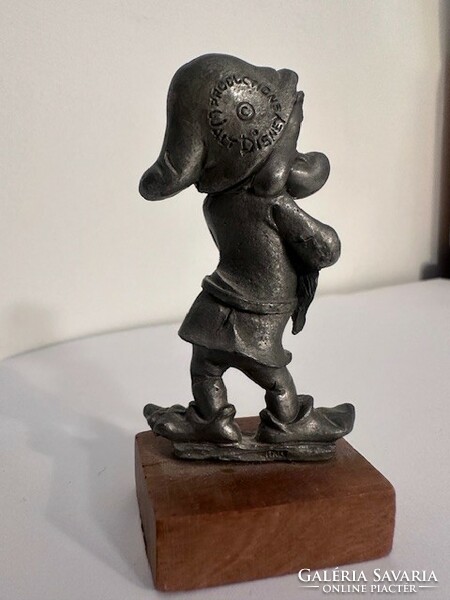 Peltro Italy Disney kollekció - kézzel készített Morgó törpe ónfigura