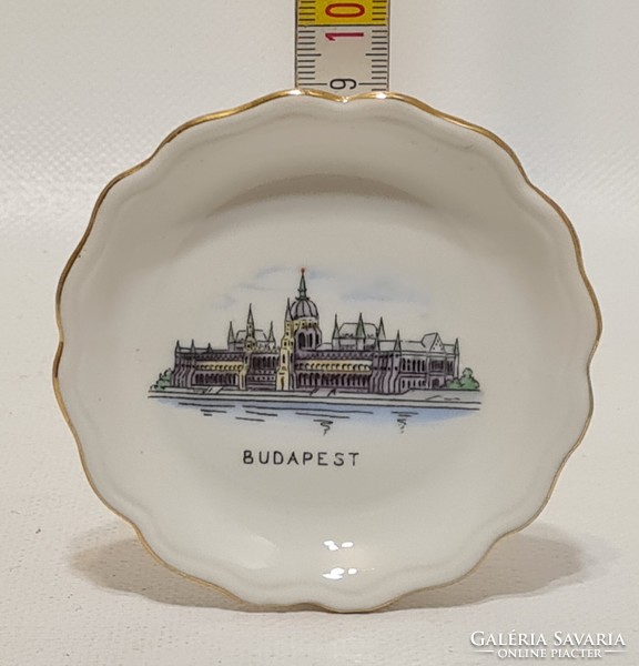 Aquincumi "Budapest" látképes porcelán tálka (2832)