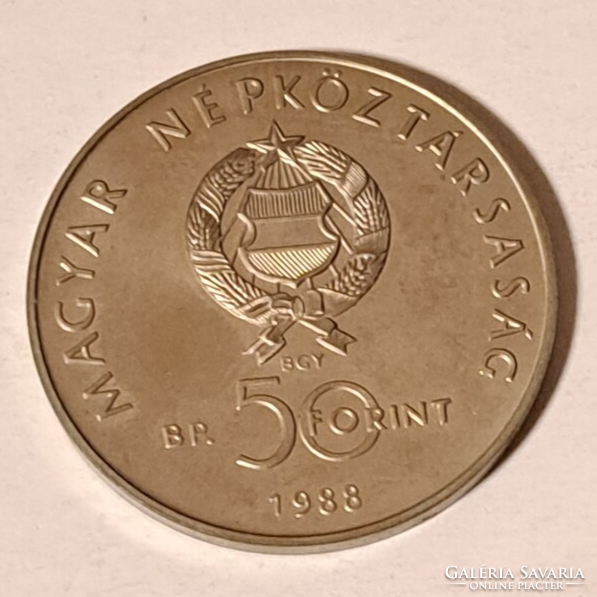 1988. évi Világ Vadvédelmi Alap emlék 50,- forint (G/3)