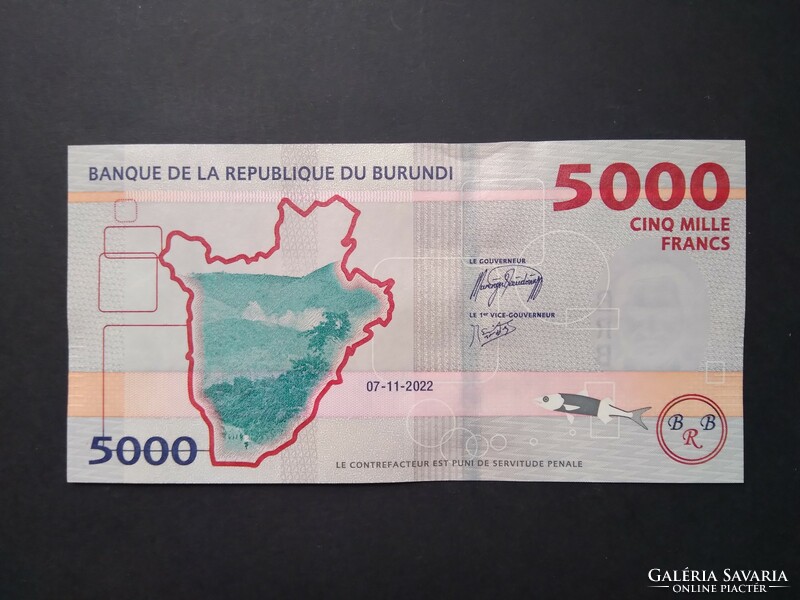 Burundi 5000 francs 2022 oz
