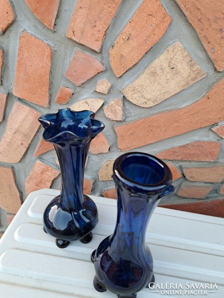 Gyönyörű vázák karcagi  berekfürdői üveg váza Gyűjtői mid-century modern  lakásdekoráció hagyaték