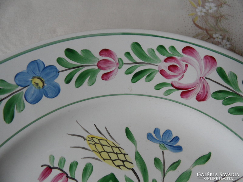 Hand painted porcelain wall plate