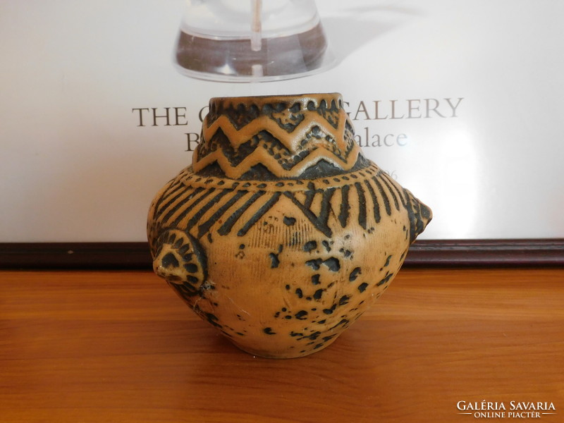 Mid century jasba ceramic vase - ethno-primitive design