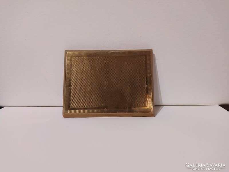 Fire-gilded, art deco, copper cigarette case