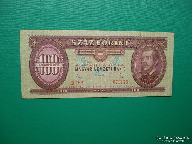 Ropogós 100 forint 1968  A