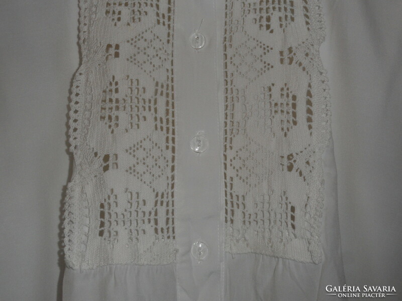 White lace blouse, top (m / l)