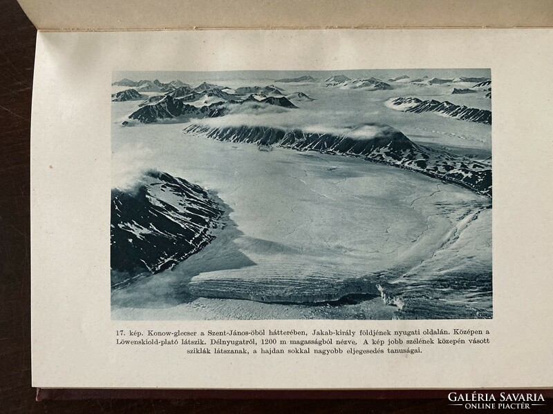 Jenő Cholnoky, Walter Mittelholzer: on a plane to the North Pole. Geographic map of Spitsbergen