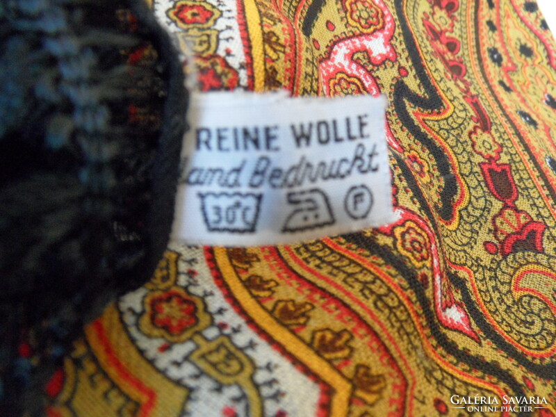 Reine wolle hand bedrucht cashmere fringed women's scarf