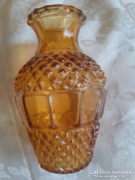Antik borostyan váza 13 cm