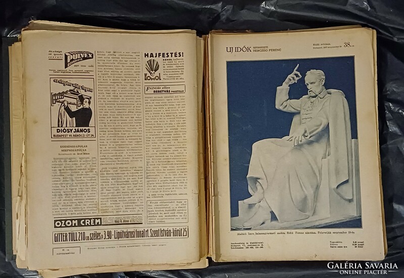 Új idők hetilap 1937 II.félév