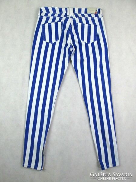 Original pepe jeans london (w26 / l26) women's striped stretch jeans