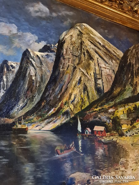 Karl Kaufmann painting (fjord)