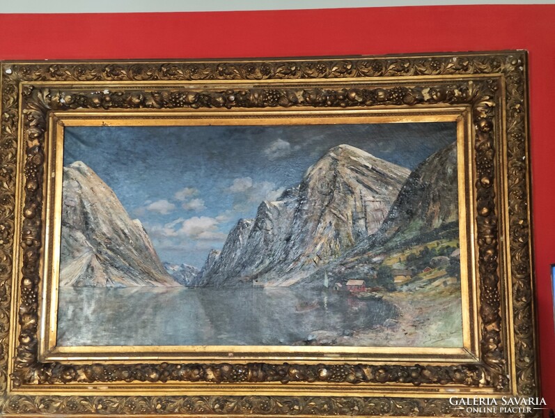 Karl Kaufmann painting (fjord)