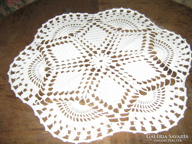 Beautiful handmade crochet round tablecloth