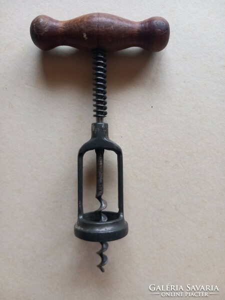Old German spring-loaded corkscrew i.