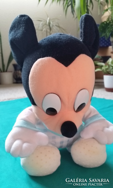 Régi zenélős plüss baby Mickey egér figura ,nem működik