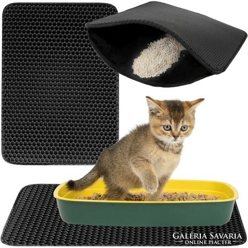 Purlov Macska alomtálca kilépő, macska alom szőnyeg, macskaalom alátét, macskatoalett alátét, macska