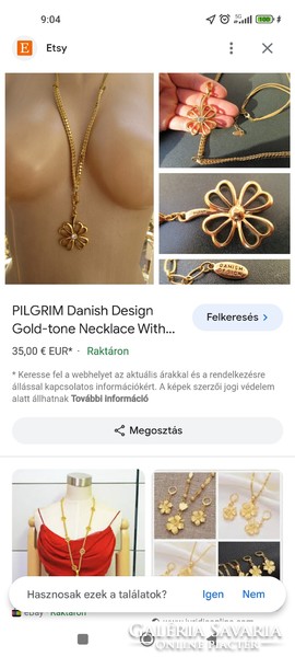Pilgrim Danish design necklace 43cm