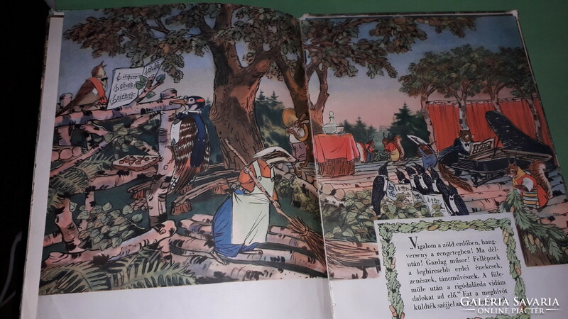 1961.Lacsezar Sztancsev :Erdei hangverseny HÁROM BOLGÁR MESE könyv a képek szerint Bolgarski Hudojni