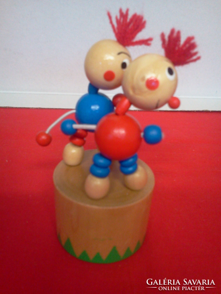 Toy wooden movable figure