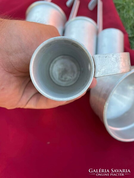 Aluminum measuring cups and funnel measuring cup pub nostalgia retro legacy