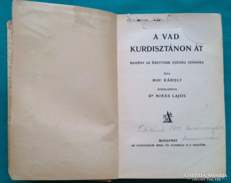 Karl may: through wild Kurdistan - Károly may's road adventures > novel, short story, short story