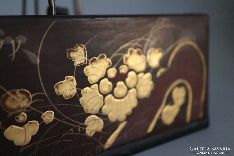 Antik Japán  Lakk arannyal festett Cigaretta adagoló