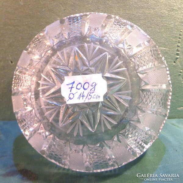 Ólomkristály hamutartó  / 14 cm  70 gramm /