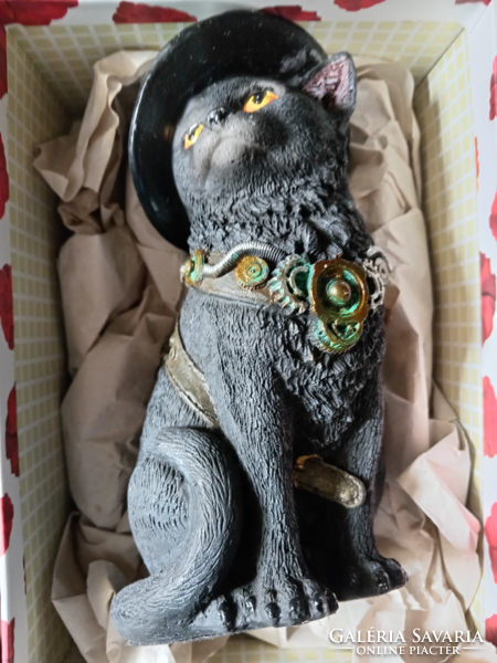 Clockwork Kitty Steampunk Cat - Cica figura