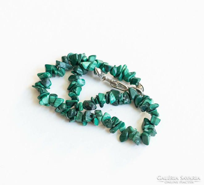 Malachite stone bracelet - mineral / semi-precious stone jewelry