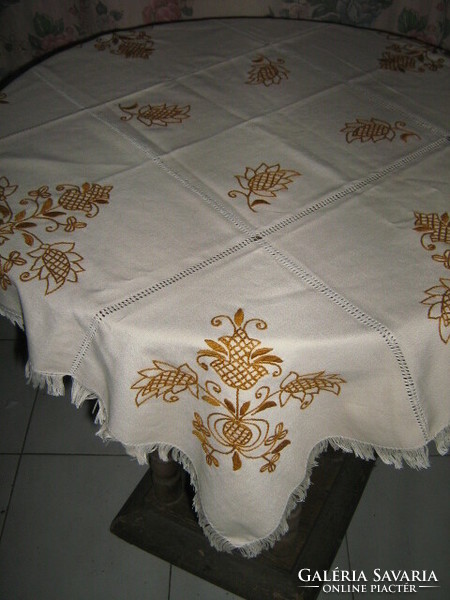 Wonderful hand embroidered tablecloth