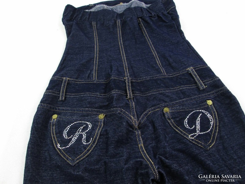 Original redial (s) very pretty *exclusive* women's strapless stretch denim overalls