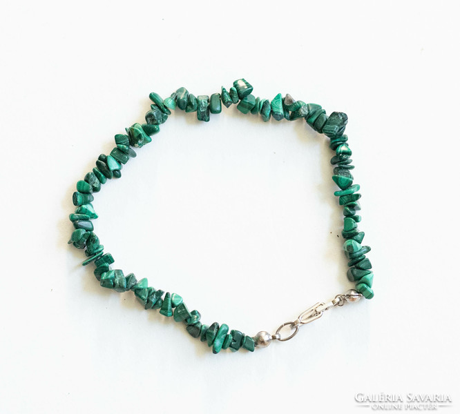 Malachite stone bracelet - mineral / semi-precious stone jewelry
