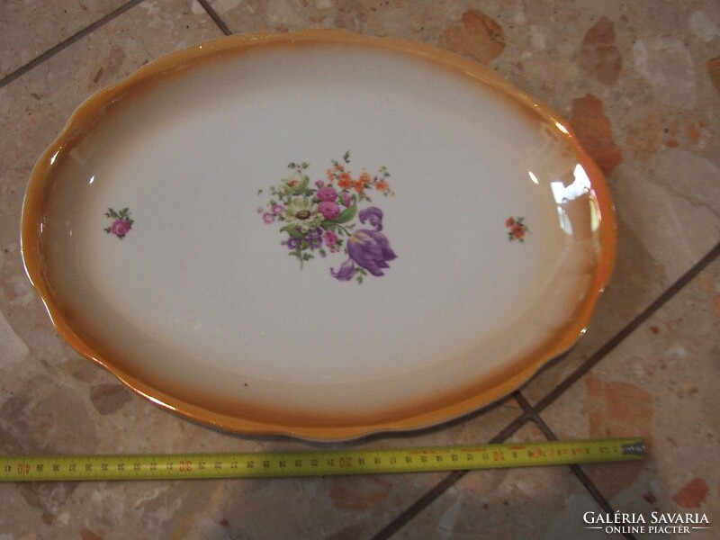 Floral zsolnay tray