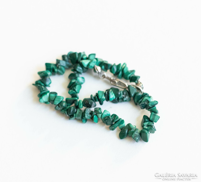 Malachite stone bracelet - mineral / semi-precious stone jewelry