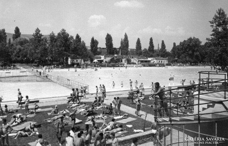 BP - 079 Budapesti séta,  Margitszigeti strandfürdő   (postatiszta)