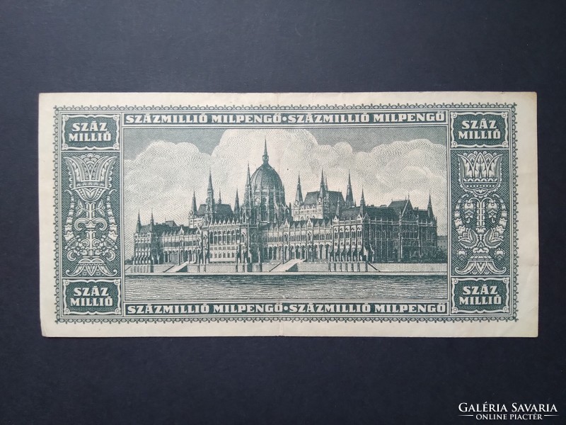 Magyarország 100 millió Milpengő 1946 F+