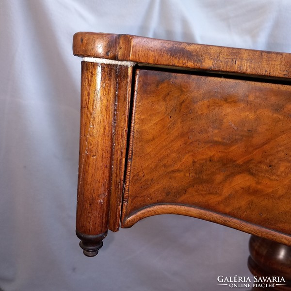 Biedermeier table with spider legs and drawers. Sewing, jewelry holder, laptop table.