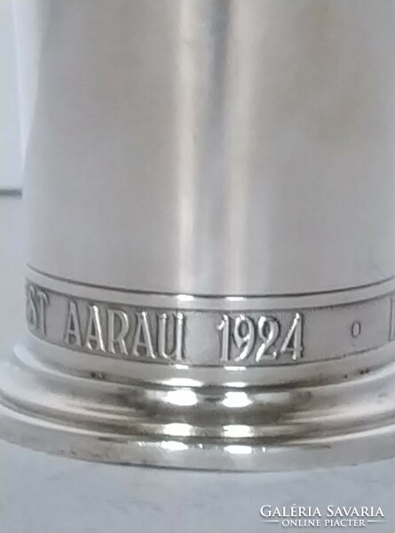 Silver shooting commemorative cup