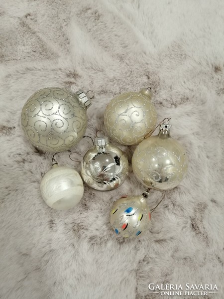Glass Christmas tree decorations in one - vintage