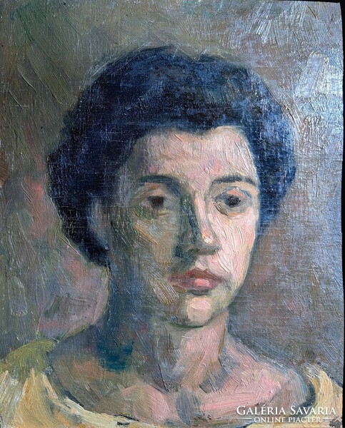Sándor Muhits: female portrait (circa 1905 - 1910)