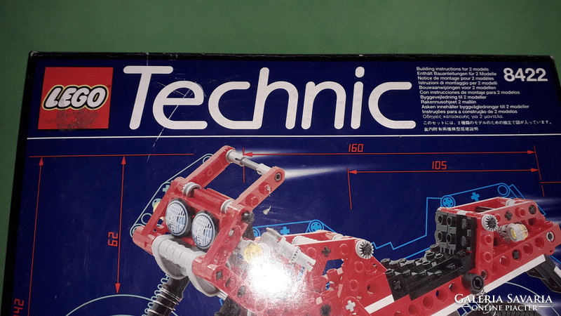 LEGO® Technic 8422 – Circuit Shock Racer motorkerékpár dobozával a képek szerint