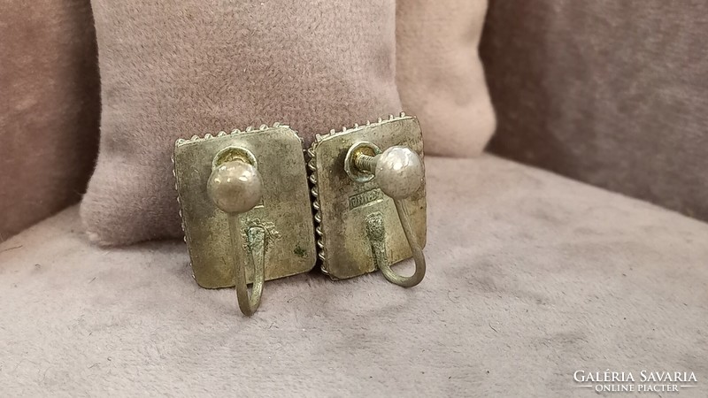 Antique Chinese filigree jewelry set with bone inserts