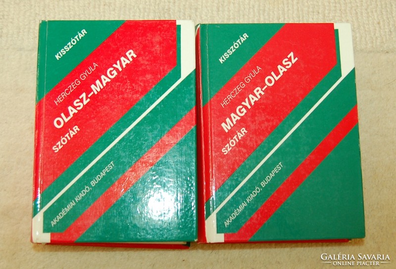 Gyula Herczeg Hungarian-Italian, Italian-Hungarian small dictionaries