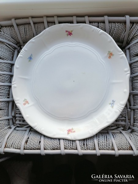 Zsolnay 30 cm shield seal, floral roast dish