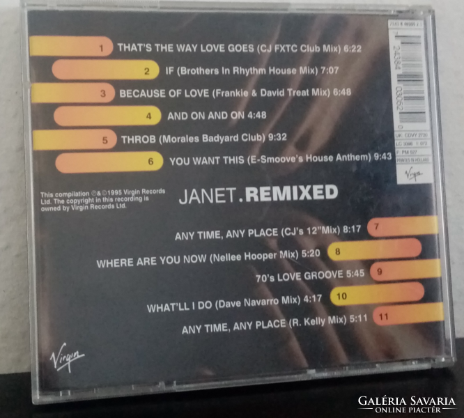 Janet Jackson - Remixed CD-album eladó