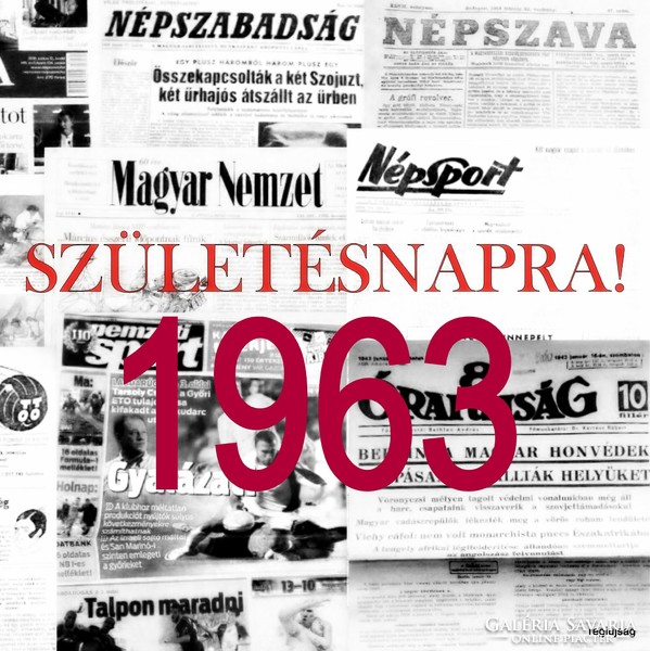 1963 December 23 / people's freedom / birthday :-) original, old newspaper no.: 25226