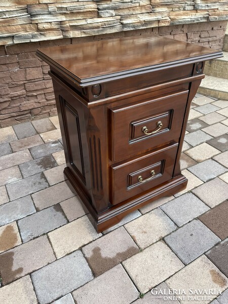 Baroque style bed frame with bedside cabinet in perfect condition